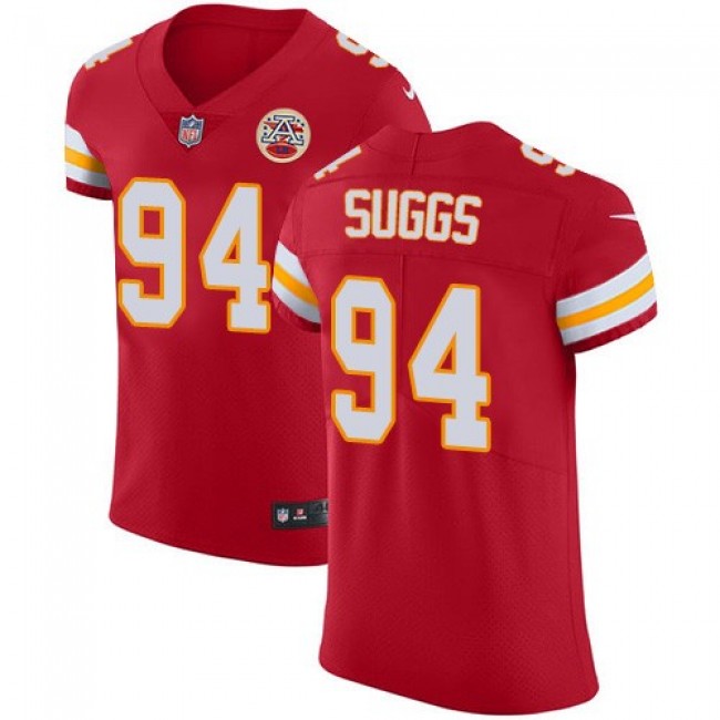 Nike Chiefs #94 Terrell Suggs Red Team Color Men's Stitched NFL Vapor Untouchable Elite Jersey