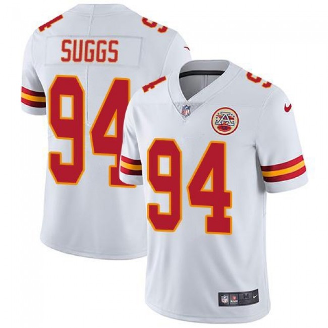 Nike Chiefs #94 Terrell Suggs White Men's Stitched NFL Vapor Untouchable Limited Jersey