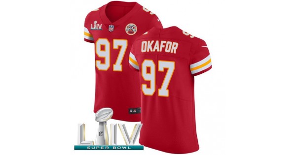 صابون نيم High-Tech NFL Jersey-Nike Chiefs #97 Alex Okafor Red Super Bowl ... صابون نيم