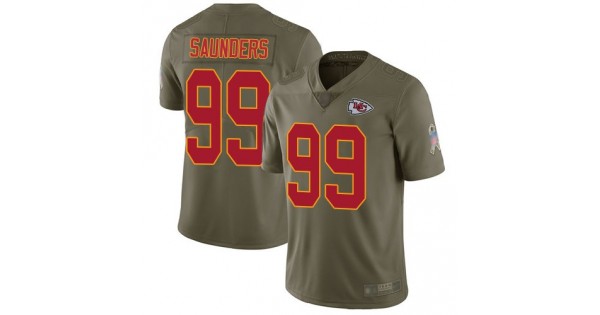 شوربة الفطر ماجي Outfit NFL Jersey-Nike Chiefs #99 Khalen Saunders Olive Men's ... شوربة الفطر ماجي