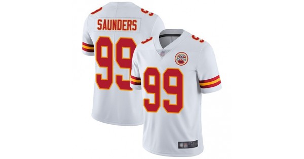 Nike Kansas City Chiefs No99 Khalen Saunders White Youth Super Bowl LV Bound Stitched NFL Vapor Untouchable Limited Jersey