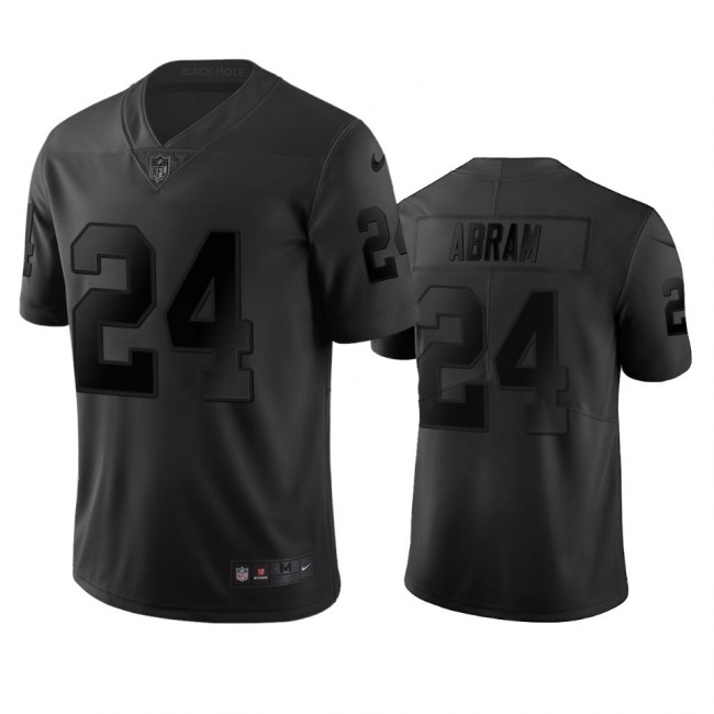 Las Vegas Raiders #24 Johnathan Abram Black Vapor Limited City Edition NFL Jersey