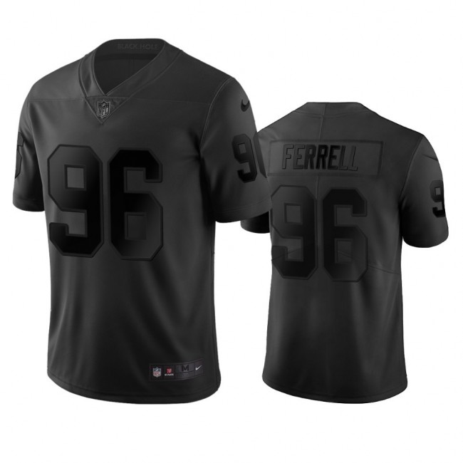 Las Vegas Raiders #96 Clelin Ferrel Black Vapor Limited City Edition NFL Jersey