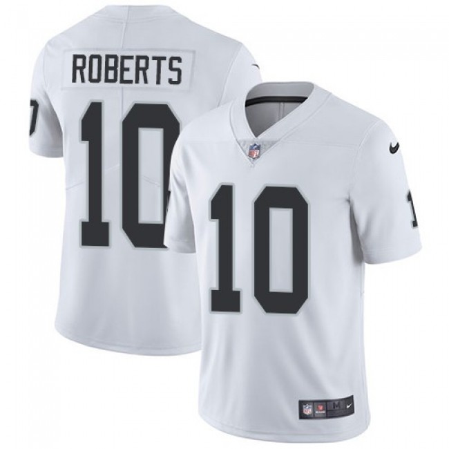 Nike Raiders #10 Seth Roberts White Men's Stitched NFL Vapor Untouchable Limited Jersey