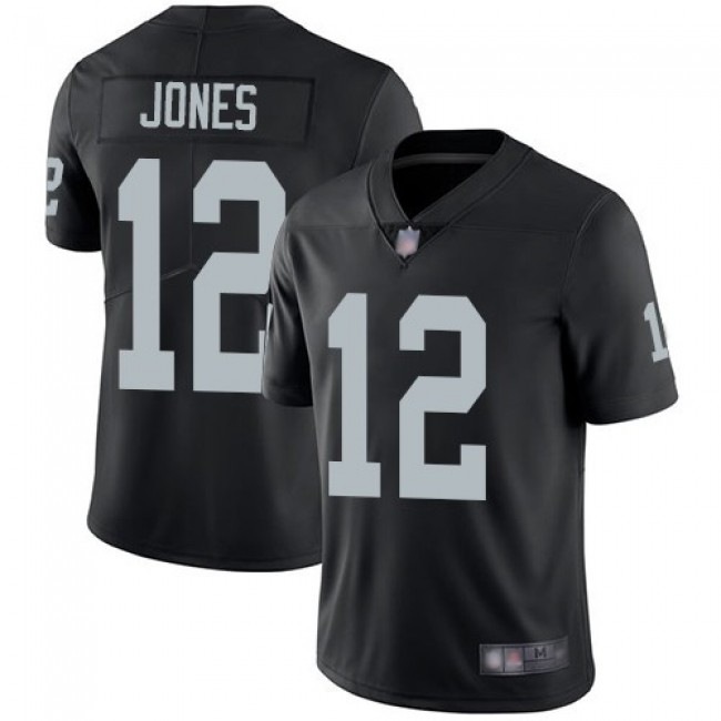 Nike Raiders #12 Zay Jones Black Team Color Men's Stitched NFL Vapor Untouchable Limited Jersey