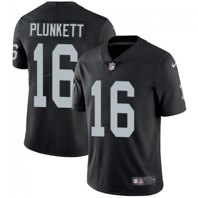 Nike Raiders #16 Jim Plunkett Black Team Color Men's Stitched NFL Vapor Untouchable Limited Jersey