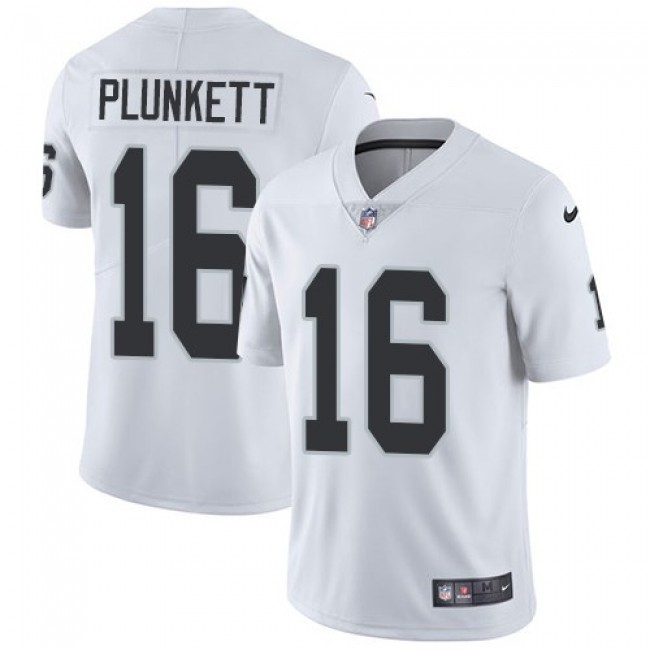 Las Vegas Raiders #16 Jim Plunkett White Youth Stitched NFL Vapor Untouchable Limited Jersey
