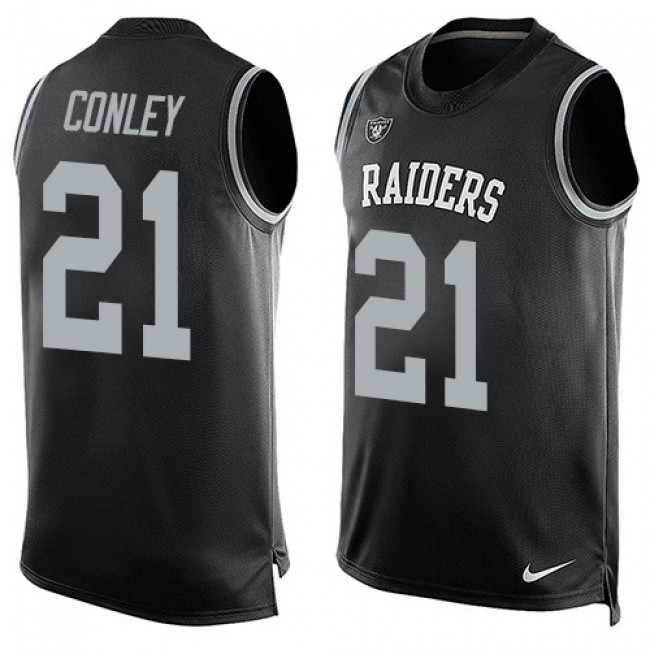 Nike Raiders #21 Gareon Conley Black Team Color Men's Stitched NFL Limited Tank Top Jersey