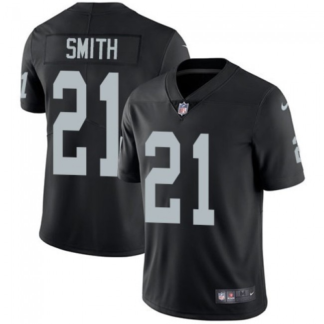 Las Vegas Raiders #21 Sean Smith Black Team Color Youth Stitched NFL Vapor Untouchable Limited Jersey