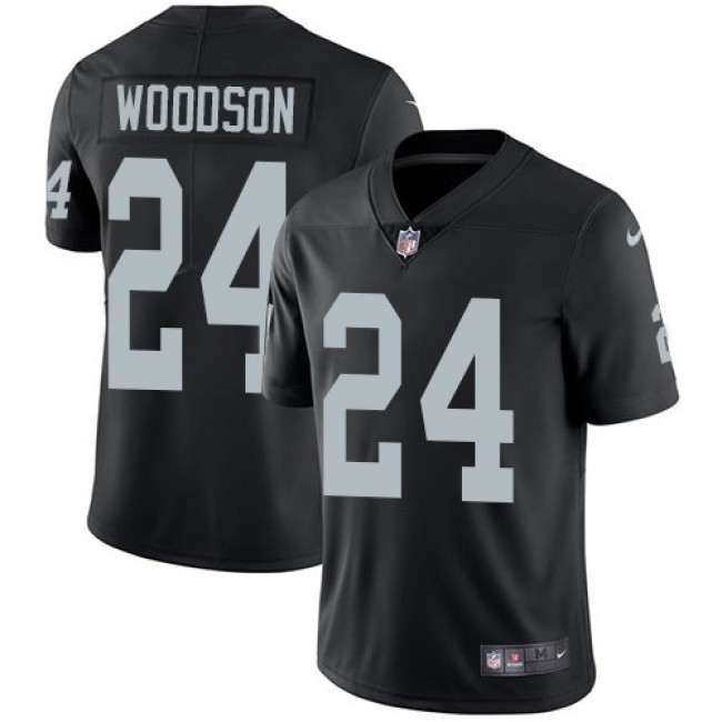 Las Vegas Raiders #24 Charles Woodson Black Team Color Youth Stitched NFL Vapor Untouchable Limited Jersey