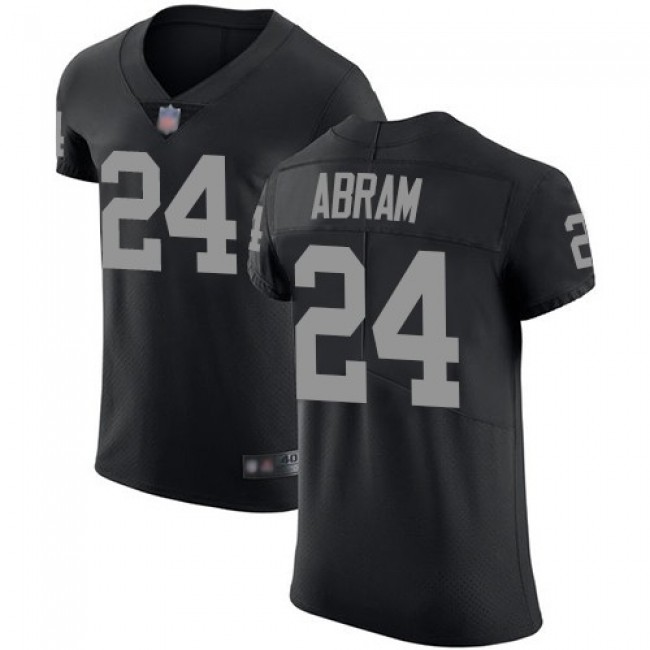 Nike Raiders #24 Johnathan Abram Black Team Color Men's Stitched NFL Vapor Untouchable Elite Jersey
