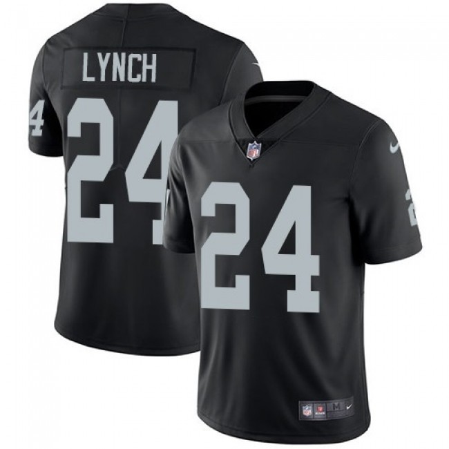 Las Vegas Raiders #24 Marshawn Lynch Black Team Color Youth Stitched NFL Vapor Untouchable Limited Jersey