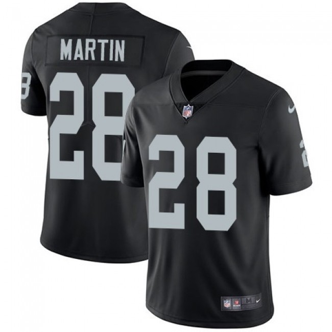 Nike Raiders #28 Doug Martin Black Team Color Men's Stitched NFL Vapor Untouchable Limited Jersey