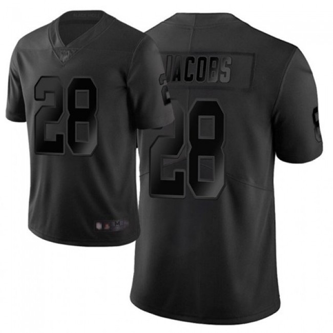 Nike Raiders #28 Josh Jacobs Black Men's Stitched NFL Limited City Edition Jersey