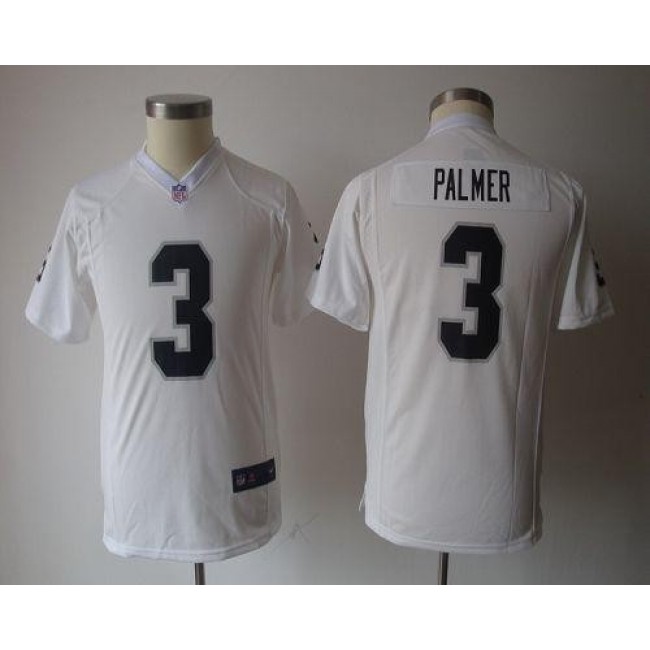 Las Vegas Raiders #3 Carson Palmer White Youth NFL Game Jersey