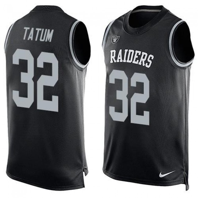 Nike Raiders #32 Jack Tatum Black Team Color Men's Stitched NFL Limited Tank Top Jersey
