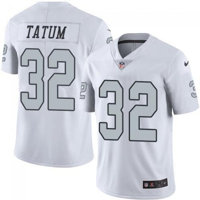Nike Raiders #32 Jack Tatum White Men's Stitched NFL Limited Rush Jersey