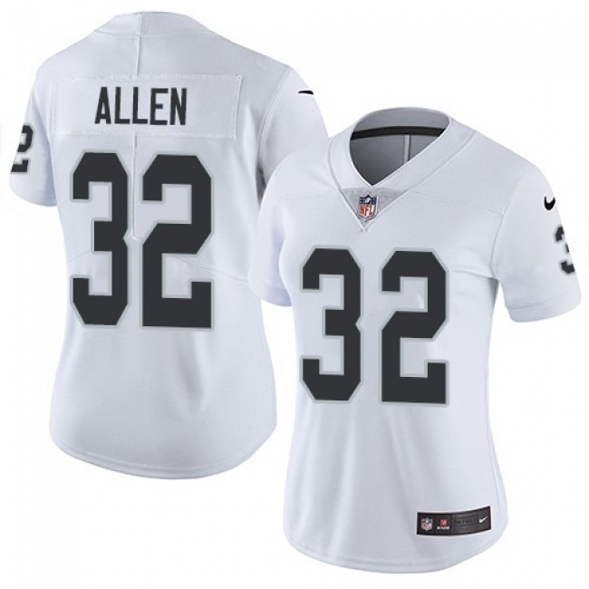 Women's Raiders #32 Marcus Allen White Stitched NFL Vapor Untouchable Limited Jersey