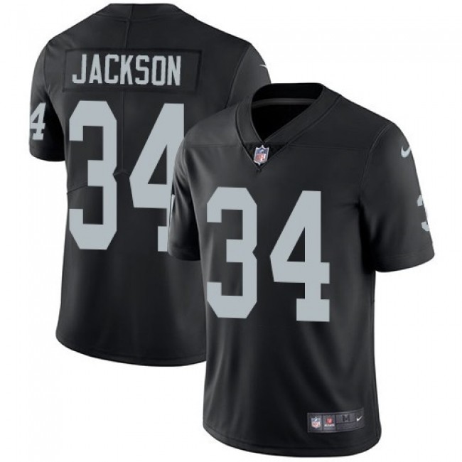 Las Vegas Raiders #34 Bo Jackson Black Team Color Youth Stitched NFL Vapor Untouchable Limited Jersey