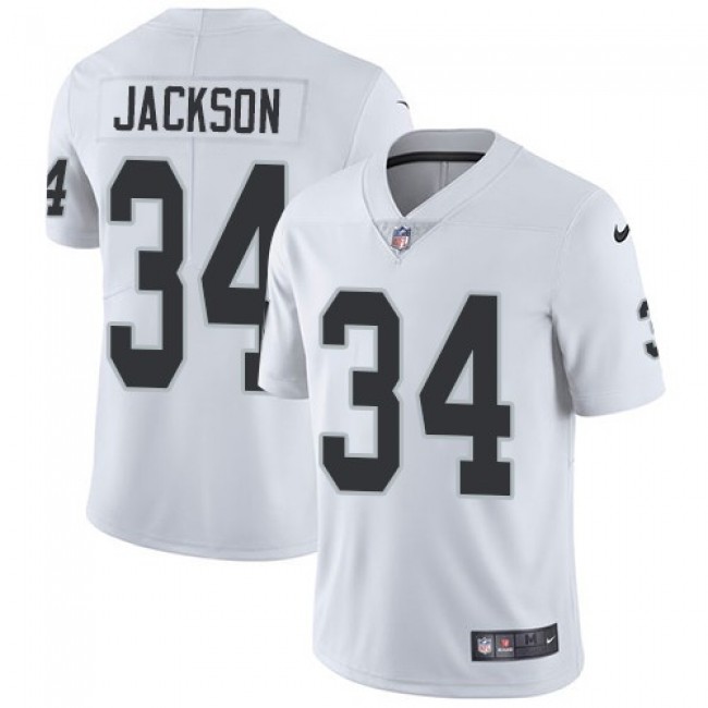 Las Vegas Raiders #34 Bo Jackson White Youth Stitched NFL Vapor Untouchable Limited Jersey