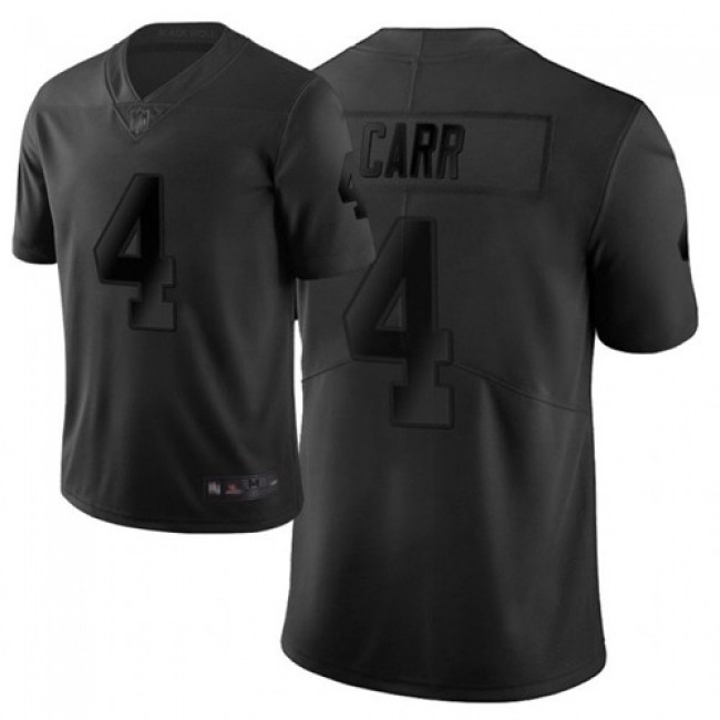Nike Raiders #4 Derek Carr Black Men's Stitched NFL Limited City Edition Jersey