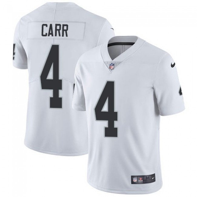 Las Vegas Raiders #4 Derek Carr White Youth Stitched NFL Vapor Untouchable Limited Jersey
