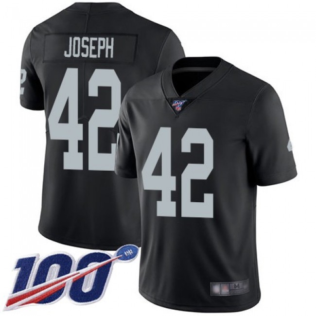 Nike Raiders #42 Karl Joseph Black Team Color Men's Stitched NFL 100th Season Vapor Limited Jersey