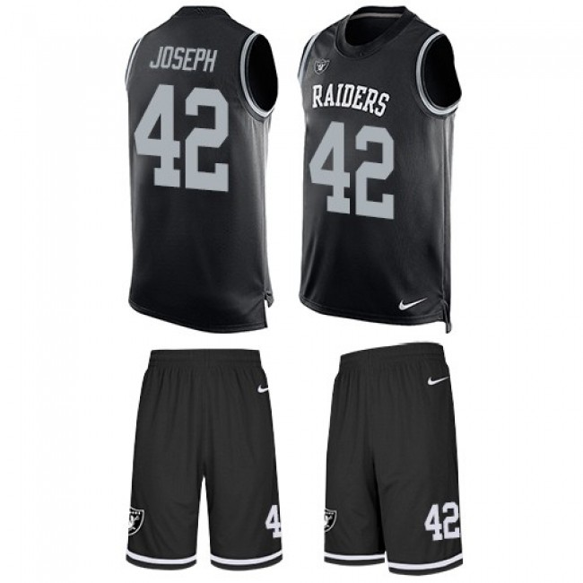 Nike Raiders #42 Karl Joseph Black Team Color Men's Stitched NFL Limited Tank Top Suit Jersey