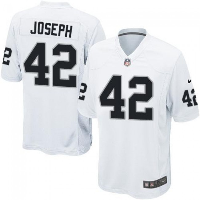 Las Vegas Raiders #42 Karl Joseph White Youth Stitched NFL Elite Jersey