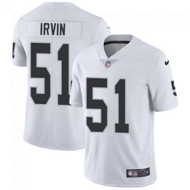 Las Vegas Raiders #51 Bruce Irvin White Youth Stitched NFL Vapor Untouchable Limited Jersey
