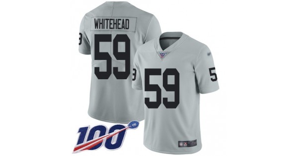 سلسلة مارفل NFL Jersey game vs limited-Nike Raiders #59 Tahir Whitehead Silver ... سلسلة مارفل