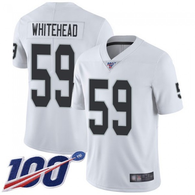 موقع دله Nike Raiders #59 Tahir Whitehead Black Team Color Women's Stitched NFL 100th Season Vapor Limited Jersey موقع دله