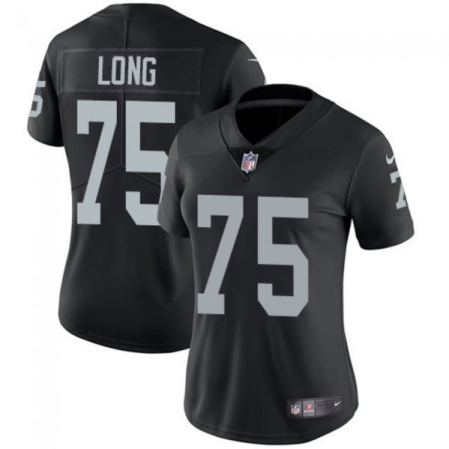 Women's Raiders #75 Howie Long Black Team Color Stitched NFL Vapor Untouchable Limited Jersey