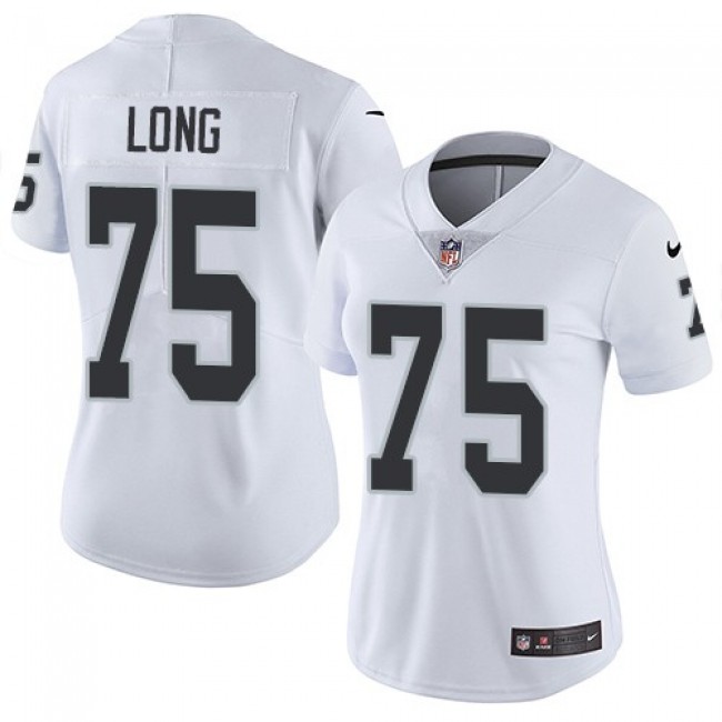 Women's Raiders #75 Howie Long White Stitched NFL Vapor Untouchable Limited Jersey