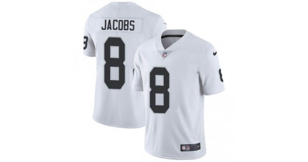 فوائد زيت باراشوت Nike Raiders #8 Josh Jacobs White Men's Stitched NFL Vapor ... فوائد زيت باراشوت