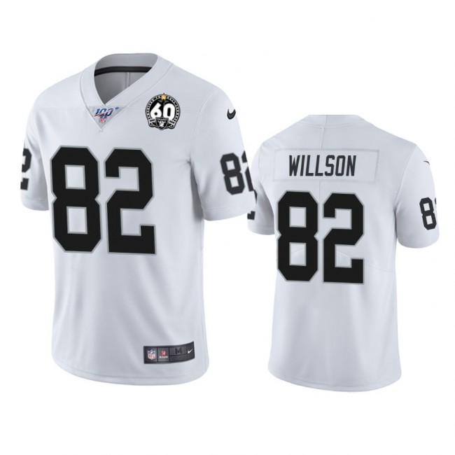 كورن فلكس فتنس NFL Jersey too big-Nike Raiders #82 Luke Willson White 60th ... كورن فلكس فتنس
