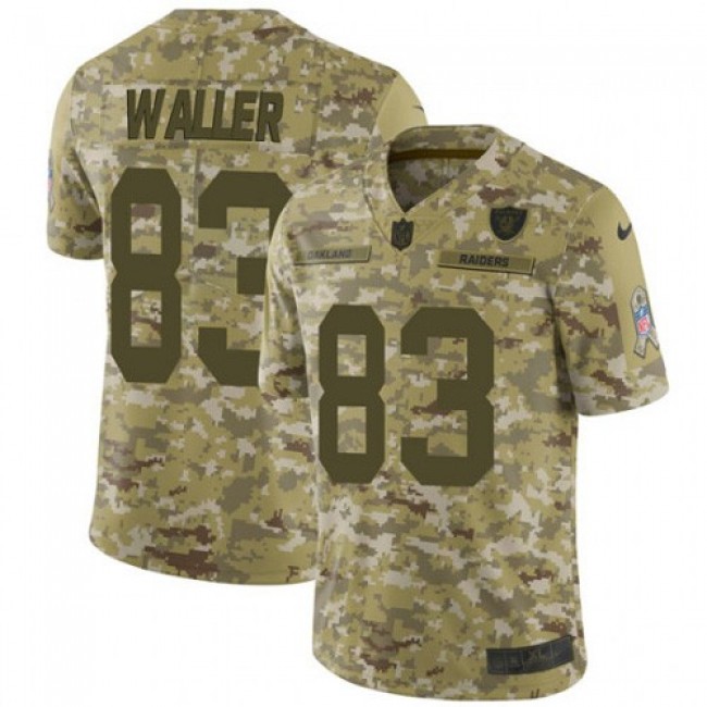 Nike Raiders #83 Darren Waller Camo Men's Stitched NFL Limited 2018 Salute To Service Jersey