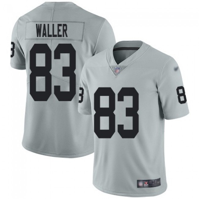 Nike Raiders #83 Darren Waller Silver Men's Stitched NFL Limited Inverted Legend Jersey