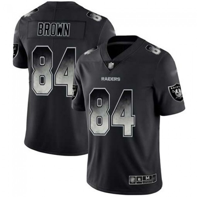 Nike Raiders #84 Antonio Brown Black Men's Stitched NFL Vapor Untouchable Limited Smoke Fashion Jersey