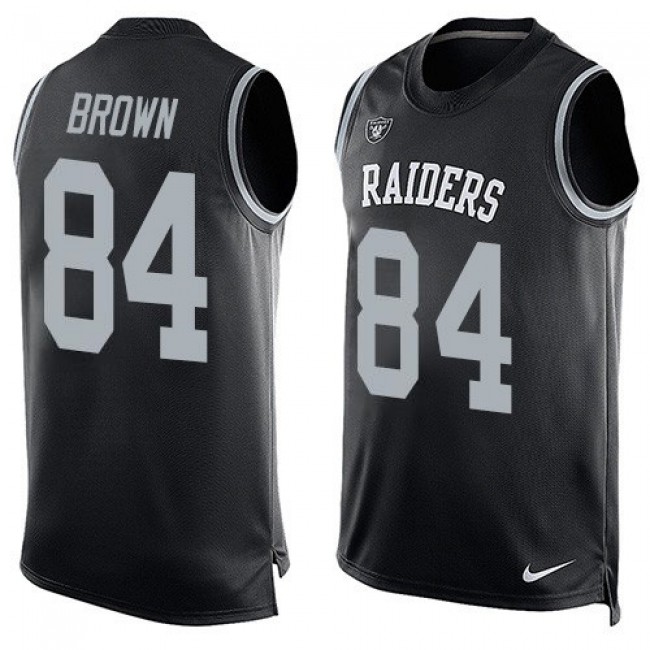 Nike Raiders #84 Antonio Brown Black Team Color Men's Stitched NFL Limited Tank Top Jersey