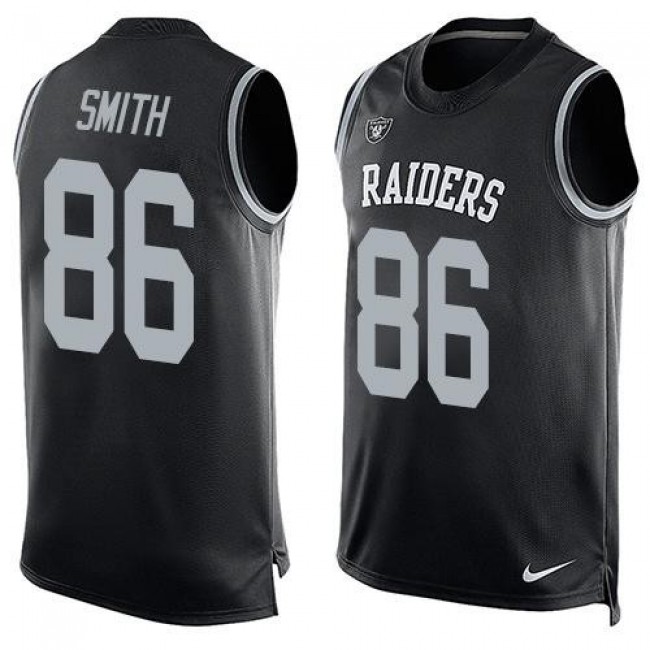 Nike Raiders #86 Lee Smith Black Team Color Men's Stitched NFL Limited Tank Top Jersey