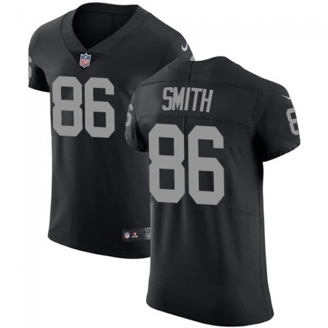 Nike Raiders #86 Lee Smith Black Team Color Men's Stitched NFL Vapor Untouchable Elite Jersey