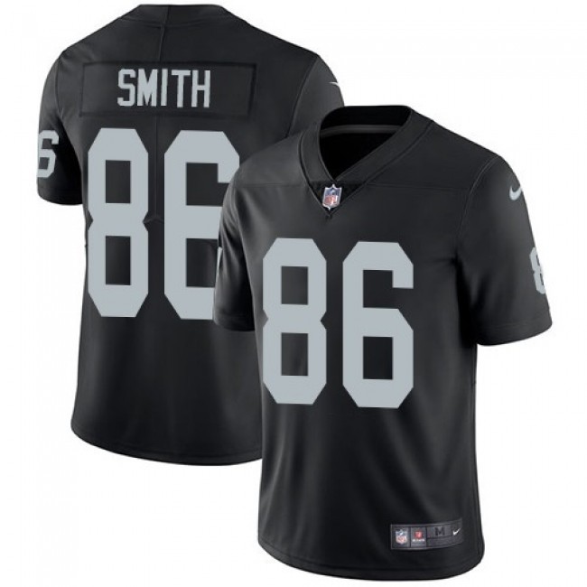 Nike Raiders #86 Lee Smith Black Team Color Men's Stitched NFL Vapor Untouchable Limited Jersey