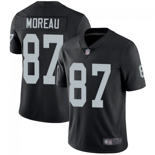 Nike Raiders #87 Foster Moreau Black Team Color Men's Stitched NFL Vapor Untouchable Limited Jersey