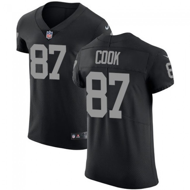 Nike Raiders #87 Jared Cook Black Team Color Men's Stitched NFL Vapor Untouchable Elite Jersey