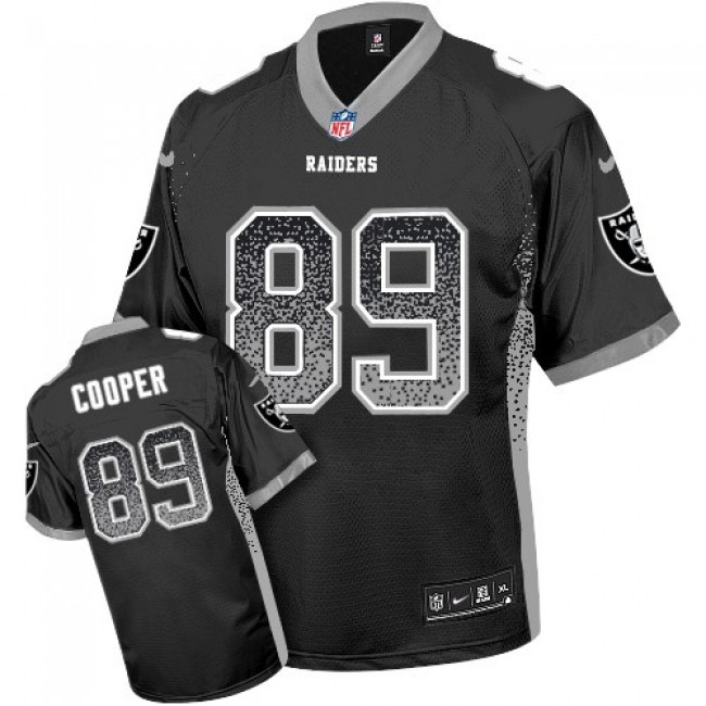 Nike Raiders #89 Amari Cooper Black Men's Stitched NFL Elite Drift Fashion Jersey