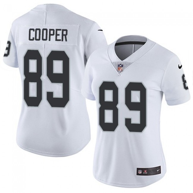 Women's Raiders #89 Amari Cooper White Stitched NFL Vapor Untouchable Limited Jersey