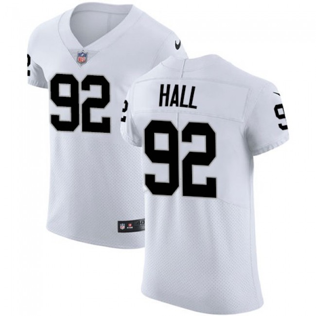 ميسز Hot NFL Jersey-Nike Raiders #92 P.J. Hall White Men's Stitched NFL ... ميسز