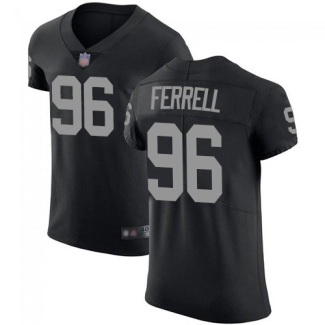 Nike Raiders #96 Clelin Ferrell Black Team Color Men's Stitched NFL Vapor Untouchable Elite Jersey