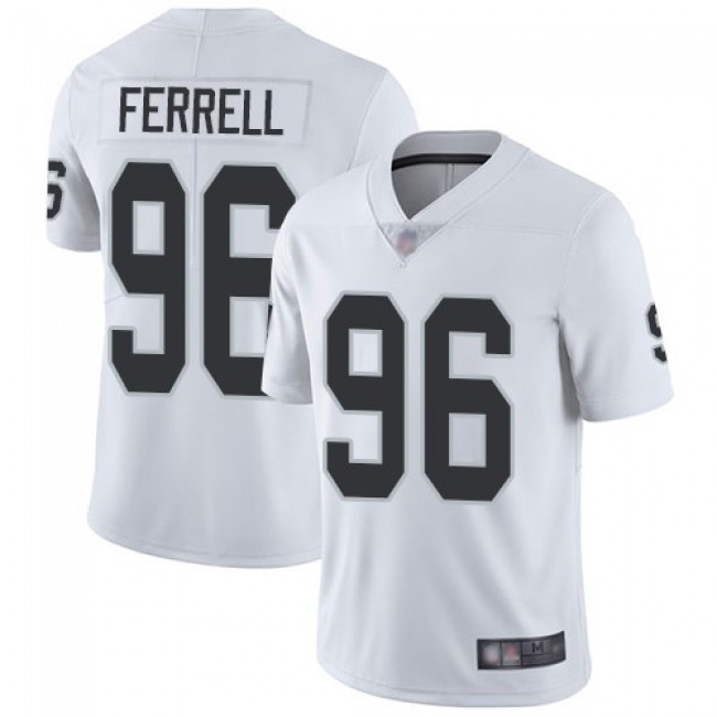 Nike Raiders #96 Clelin Ferrell White Men's Stitched NFL Vapor Untouchable Limited Jersey